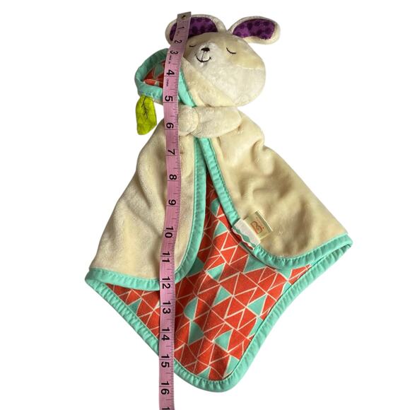 B. toys Baby Bunny Lovey Beige Rabbit Plush Security Blanket Crinkle Leaf Unisex - Picture 14 of 15